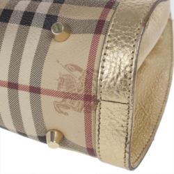 مملوكة مسبقًا Burberry Haymerket Check Shoulder Bag