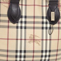 Pre Owned Burberry Beige Haymarket Onslow Tote