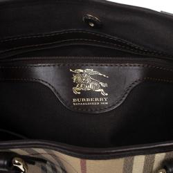 Pre Owned Burberry Beige Haymarket Onslow Tote