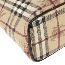 Pre Owned Burberry Beige Haymarket Onslow Tote