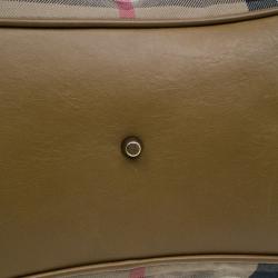 Pre Owned حقيبة بربري هاوس تشيك برورسم بني كلاسيكية