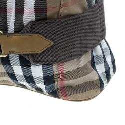 Pre Owned حقيبة بربري هاوس تشيك برورسم بني كلاسيكية