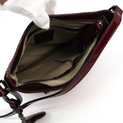 مملوكة مسبقًا Burberry Bordeaux Nova Check PVC and Leather Heart Crossbody Bag