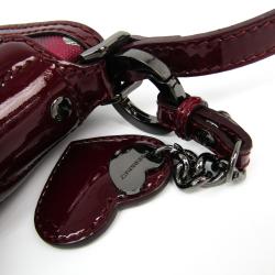 مملوكة مسبقًا Burberry Bordeaux Nova Check PVC and Leather Heart Crossbody Bag
