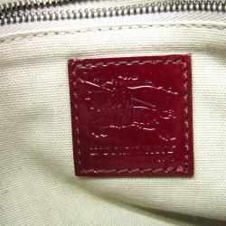 مملوكة مسبقًا Burberry Bordeaux Nova Check PVC and Leather Heart Crossbody Bag