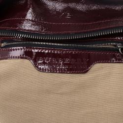 Pre Owned Burberry Nova Check Cartridge Pleat Tote