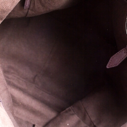 Pre Owned حقيبة بربري جلد و PVC كاروهات سموكد بنية داكنة