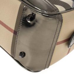 Pre Owned Burberry Small Nova Check Bowling Bag 