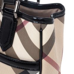 مملوكة مسبقًا Burberry Nova Check Front Pocket Tote
