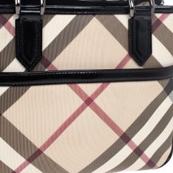مملوك ة مسبقًا Burberry Nova Check Front Pocket Tote