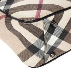 مملوكة مسبقًا Burberry Nova Check Front Pocket Tote