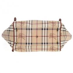 Burberry Small Haymarket Check Tote Bag