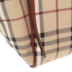 Burberry Small Haymarket Check Tote Bag