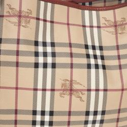 Burberry Small Haymarket Check Tote Bag