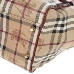 Burberry Small Haymarket Check Tote Bag