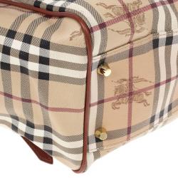 Burberry Small Haymarket Check Tote Bag