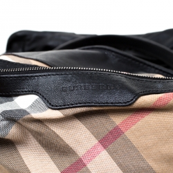 Pre Owned Burberry Black Soft Leather Knot Healy Sacthel