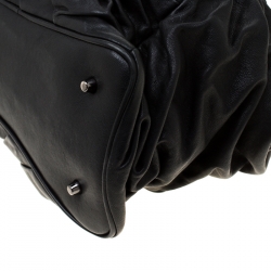 Pre Owned Burberry Black Soft Leather Knot Healy Sacthel
