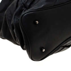 Pre Owned Burberry Black Soft Leather Knot Healy Sacthel