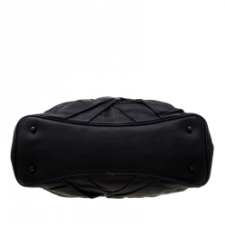 Pre Owned Burberry Black Soft Leather Knot Healy Sacthel