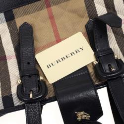Pre Owned Burberry Nova-Check Quilted Fabric Tote Bag