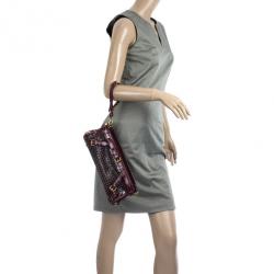 Pre Owned Burberry Hyde Studded Clutch