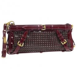 Pre Owned Burberry Hyde Studded Clutch
