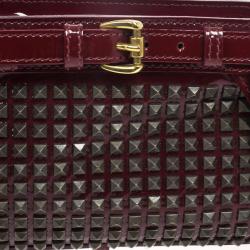 Pre Owned Burberry Hyde Studded Clutch