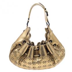 مملوكة مسبقًا Burberry Prorsum Studded Warrior Gold Bag