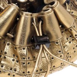 مملوكة مسبقًا Burberry Prorsum Studded Warrior Gold Bag