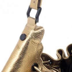 مملوكة مسبقًا Burberry Prorsum Studded Warrior Gold Bag