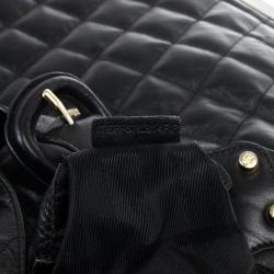 مملوكة مسبقًا Burberry Black Quilted Leather 'Brooke' Hobo 
