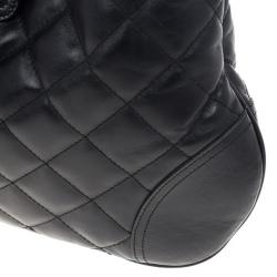 مملوكة مسبقًا Burberry Black Quilted Leather 'Brooke' Hobo 