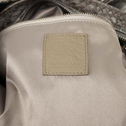 مملوكة مسبقًا Burberry Bromley Python Drawstring Shoulder Bag