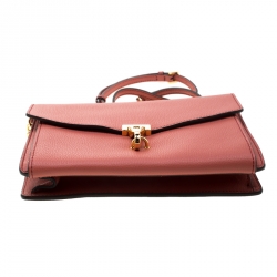 مملوكة مسبقًا حقيبة كروس بربري ماكين صغيرة جلد حمراء سيمون