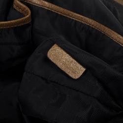 Pre Owned Burberry Brown Leather Chain Medium Tote