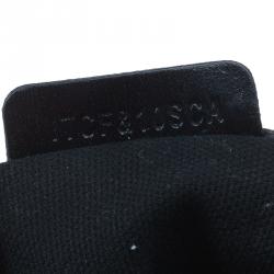 Pre Owned Burberry Black Canvas House Small Check Tote