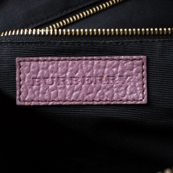 Pre Owned حقيبة بولينغ بربري أورشارد جلد أومبريه بنفسجي فاتح  صغيرة