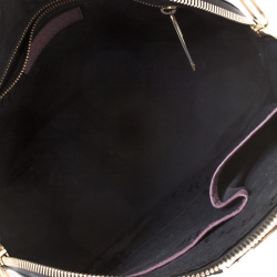 Pre Owned حقيبة بولينغ بربري أورشارد جلد أومبريه بنفسجي فاتح  صغيرة