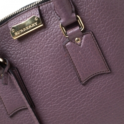 Pre Owned حقيبة بولينغ بربري أورشارد جلد أومبريه بنفسجي فاتح  صغيرة