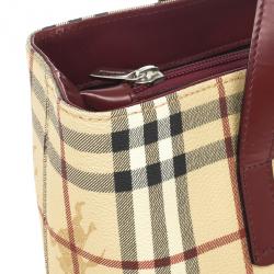 Pre Owned Burberry Beige London Haymarket PVC Tote