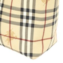 Pre Owned Burberry Beige London Haymarket PVC Tote