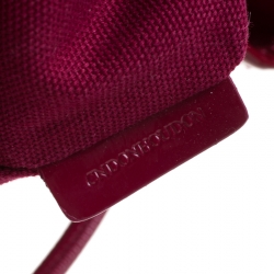 Pre Owned Burberry Burgundy Ombre Supernova Check PVC Bilmore Tote