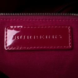 Pre Owned Burberry Burgundy Ombre Supernova Check PVC Bilmore Tote