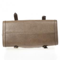 مملوكة مسبقًا Burberry Nova Check Floral Embossed Boston Satchel