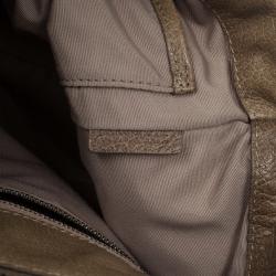 مملوكة مسبقًا Burberry Nova Check Floral Embossed Boston Satchel