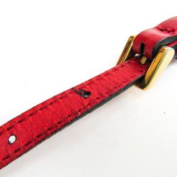 Pre Owned Burberry Tricolor Canvas Leather Boston Bag 