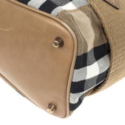 Pre Owned Burberry Prorsum Vintage House Check Tote