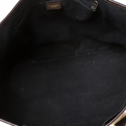 مملوكة مسبقًا Burberry Beige/Brown Haymarket Check PVC and Leather Tote