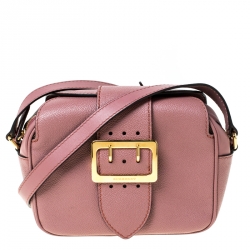 Burberry Pink Leather Small Medley Buckle Crossbody Bag Burberry | TLC
